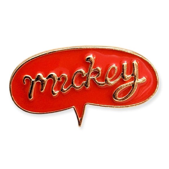 Mickey Mouse Disney Pin: Red Speech Bubble - Picture 1 of 4